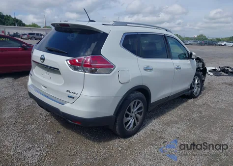 2014 Nissan Rogue Sl z USA, uszkodzony, nr VIN 5N1AT2MV5EC813655